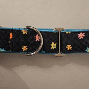 1.5 inch floral  martingale collar collar - mint condition