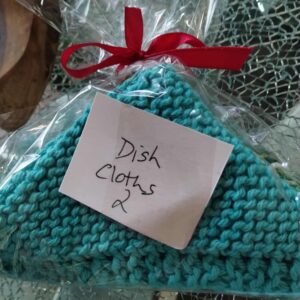 KNIT DISH CLOTHES - AQUA