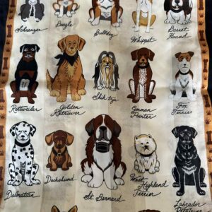 dog print scarf