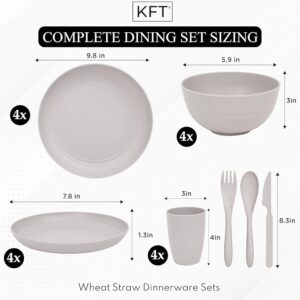 KFT WHEATSTRAW DINNERWARE SET