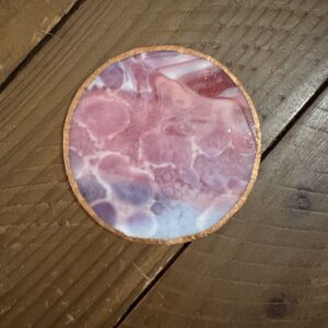 STAINED GLASS PIECE - PINK