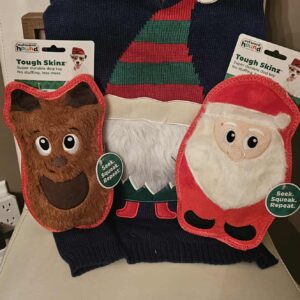 Gnome Dog Sweater and Toys