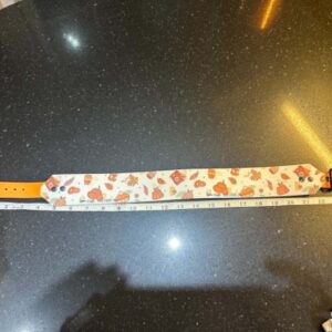 FALL SNAPPY COLLAR 2 " OSTRICH BIOTHANE  COLLAR  * MINT CONDITION *