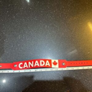 CANADA 2 INCH OSTRICH BIOTHANE SNAPPY COLLAR * MINT CONDITION*
