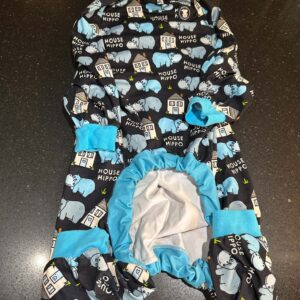 PITTIE CLOTHING CO. HOUSE HIPPO JAMMIES XL